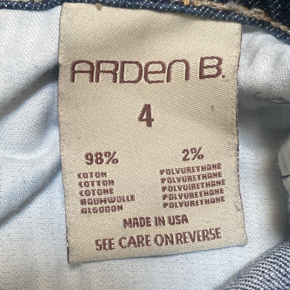 Arden B Dark Blue Cropped Capri Jeans Size 4 NWOT - Picture 8 of 9